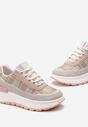 Sneakers roz pe platformă Buffona