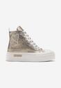 Sneakers Aurii cu Platforma Olien