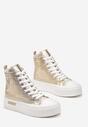 Sneakers Aurii cu Platforma Olien