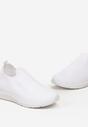Białe Siateczkowe Buty Sportowe na Elastycznej Podeszwie Purita