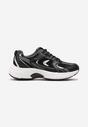 Sneakerși sport negri din imitație de piele cu barete decorative Vilirea