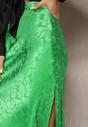Zielona Długa Spódnica Casualowa z Gumką w Talii Grelvia