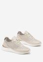 Sneakersi bej din piele naturală cu inserții decorative Molma de la Renee.com.ro