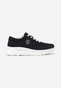 Sneakers Bleumarin cu Cataramă Metalică pe Față până la Glezne Fendiama