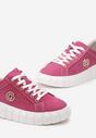 Sneakersi Fucsia cu Șiret din Piele Breana