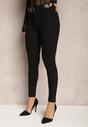 Blugi Negri Skinny Push Up cu Pietre Lervina