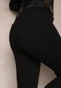 Blugi Negri Skinny Push Up cu Pietre Lervina