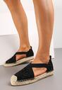 Espadrile Negre Brodate cu Iută Efloria