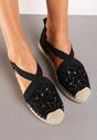 Espadrile Negre Brodate cu Iută Efloria