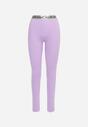 Leggings Sport Jilav Liliac cu Talie Înaltă Elastică Larnode