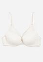 Sutien push-up bej deschis la culoare decorat cu dantelă și zirconiu Verikellia