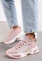 Sneakers Roz Tricou Cu Talpă Groasă Și Carâmb Tip Șosetă Xille