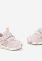 Różowe Buty Sportowe Sneakersy Ozdobione Napisami Fibozia