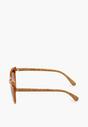 Brązowe Okulary Przeciwsłoneczne Klasyczne z Cienkimi Oprawkami Cucanne