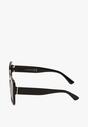 Czarne Okulary Przeciwsłoneczne Nowoczesne Kwadratowe Kocie Oko Theopa