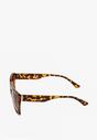 Ciemnobrązowe Duże Okulary Przeciwsłoneczne Typu Kocie Oko z Filtrem UV Vunirra