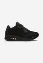 Czarne Sznurowane Sneakersy na Air Podeszwie Azorilda