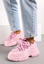 Sneakers Roz Lasandre cu Platforma Joasa si Sireturi Groase