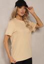 Tricou Bej din Bumbac cu Croială Lormarka