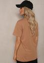 Tricou maro din bumbac cu croială lejeră Lormarka