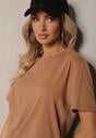 Tricou maro din bumbac cu croială lejeră Lormarka