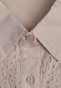 Rochie Cămașă Bej Din Dantelă Din Bumbac Felicema