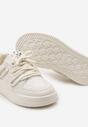 Sneakers bej cu imprimeu panda și șireturi late Wannia