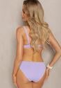 Fioletowe Bikini Komplet Dwuczęściowy Biustonosz z Usztywnionymi Miseczkami Majtki Typu Figi Wistella