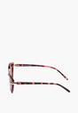 Brązowe  Okulary Przeciwsłoneczne o Kształcie Kocich Oczu Aviria