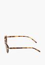 Brązowe Okulary Przeciwsłoneczne o Kształcie Kocich Oczu Aviria