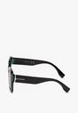 Zielono-Czarne Okulary Przeciwsłoneczne w Typie Cat Eye Fetella