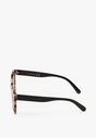 Czarno-Beżowe Klasyczne Okulary Przeciwsłoneczne Arielotua
