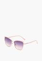 Różowe Okulary Przeciwsłoneczne Cat Eye Eleganckie Haremiya