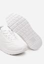Białe Sportowe Sneakersy z Ekoskóry Sznurowane z Grubą Podeszwą Air Westar
