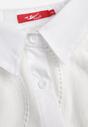 Cămașă Brodată Albă cu Mânecă Reglabilă cu Nasturi Illviana