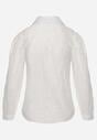 Cămașă Brodată Albă cu Mânecă Reglabilă cu Nasturi Illviana