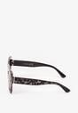 Ciemnobrązowe Okulary Przeciwsłoneczne Nowoczesne Kwadratowe Kocie Oko Theopa
