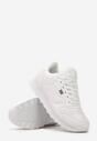 Białe Sznurowane Sneakersy przed Kostkę Vanelle