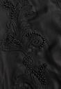 Bluză Neagră cu Mâneci Transparente și Dantelă cu Perle Ulani