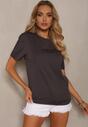 Tricou Detima din Bumbac Clasic Negru Gri