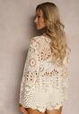 Bej Cardigan din Bumbac cu Model Ajur Lunalea