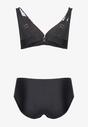 Różowy Strój Kąpielowy Dwuczęściowy Bikini w Paski Patalia