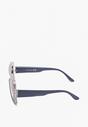 Niebieskie Okulary Przeciwsłoneczne Duże w Streetwearowym Stylu Moalixia