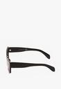 Czarne Eleganckie Okulary Przeciwsłoneczne Cat Eye Firsa