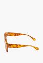 Jasnobrązowe Nowoczesne Okulary Przeciwsłoneczne Zaokrąglone Enicle