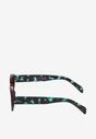 Ochelari de soare maro închis tip Cat Eye Effiaria