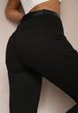Czarne Jeansy Skinny High Waist z Przetarciami Lisbia