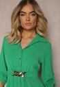 Rochie Verde Deschis Clos Lanț Uvolia