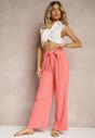 Pantaloni Roz Largi Cu Curea In Talie Pubolia