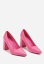 Pantofi fuchsia cu toc Colvia